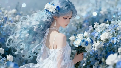 花镜美少女