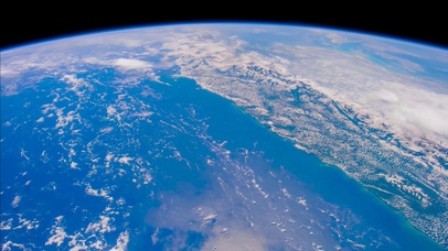 太空看蓝色地球