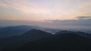 4K清晨山间云雾日出自然风景
