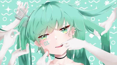 梳妆的初音