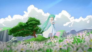 花中女孩