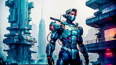 科幻未来机械战士