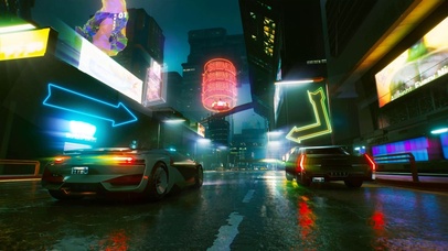 4K 赛博朋克都市跑车