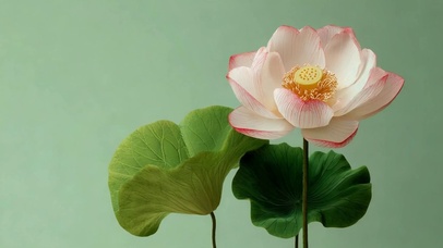 唯美清新的荷花