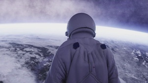4K 高清 太空飞船宇航员