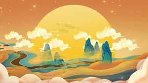 唯美国潮星空背景