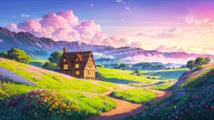 郊外山下小屋