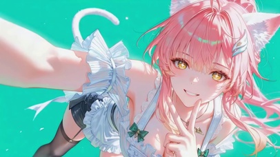 粉发甜喵爱弥斯