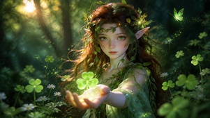 森系三叶草精灵