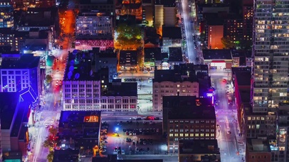 繁华夜景