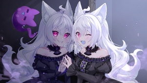 白毛猫娘