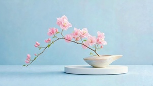 斜枝粉梅