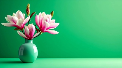 清新护眼玉兰花