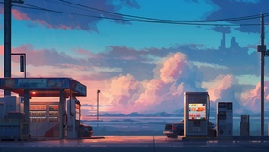 夕阳加油站