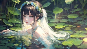 4K水中花