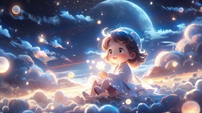 云上造梦的小女孩