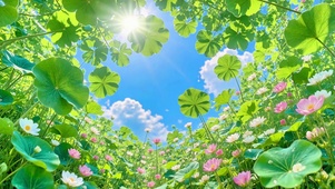 护眼幸运晴日蓝天