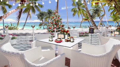 圣诞节海岛咖啡厅