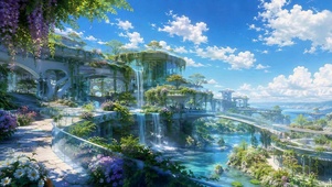 天空花园仙境