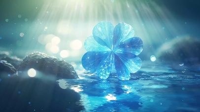 唯美治愈水晶花朵