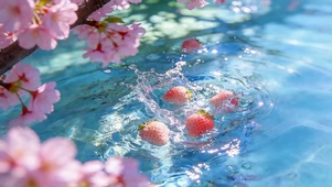 夏日水面草莓