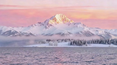 唯美的雪山