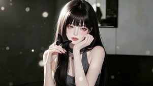 纯欲系暗调指尖蝴蝶少女