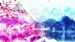 唯美中国风山水4K