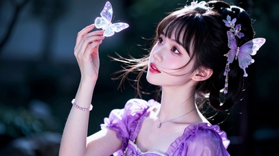 紫衣少女