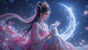 国风汉服嫦娥玉兔