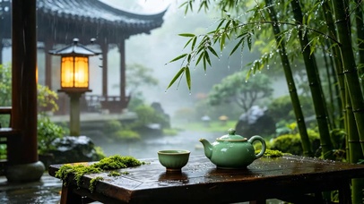 国风雨景