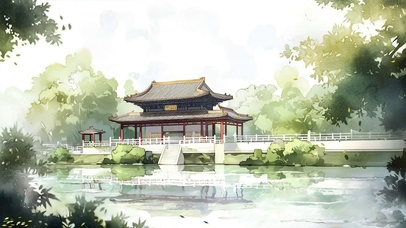 绿色古风壁纸