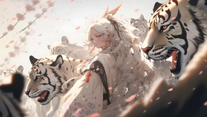 少女与大猫