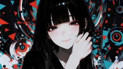 可爱甜美女孩