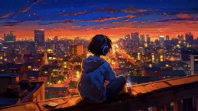 城市的余晖