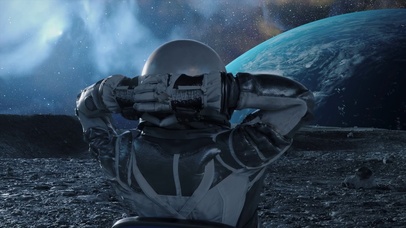 出门忘带钥匙于是坐着赏地球