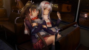 公交车上的少女