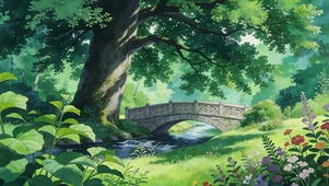 护眼绿景
