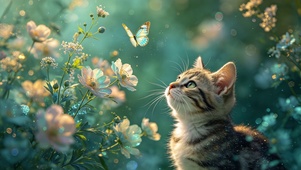 猫与蝴蝶