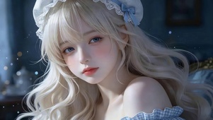 可爱金发女孩