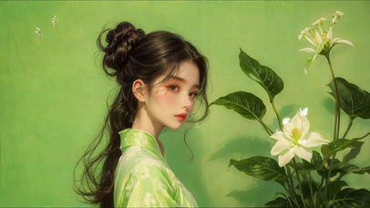 清新治愈美女