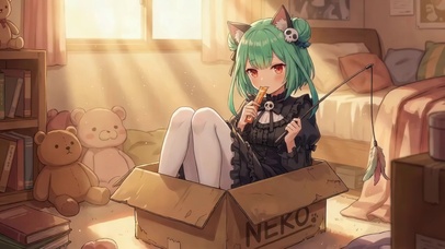 纸箱里的猫娘