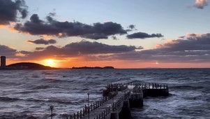 海上日落