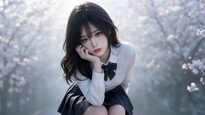 清纯短裙女孩