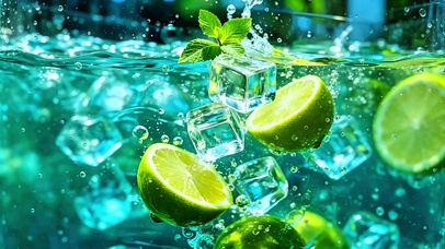 冰爽柠檬水4K