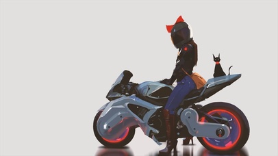 女骑士与猫