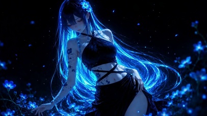 暗夜幽蓝