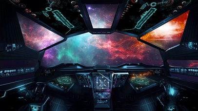 科幻太空飞船宇宙穿越