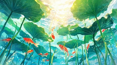 池塘游鱼
