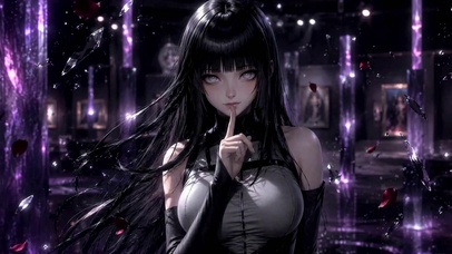 紫魅静谧少女